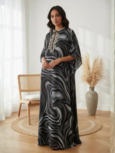 YEZWE Lux Handwork Embellished Kaftan Maxi Dress - BSY Modest Wear | Pre-Booking